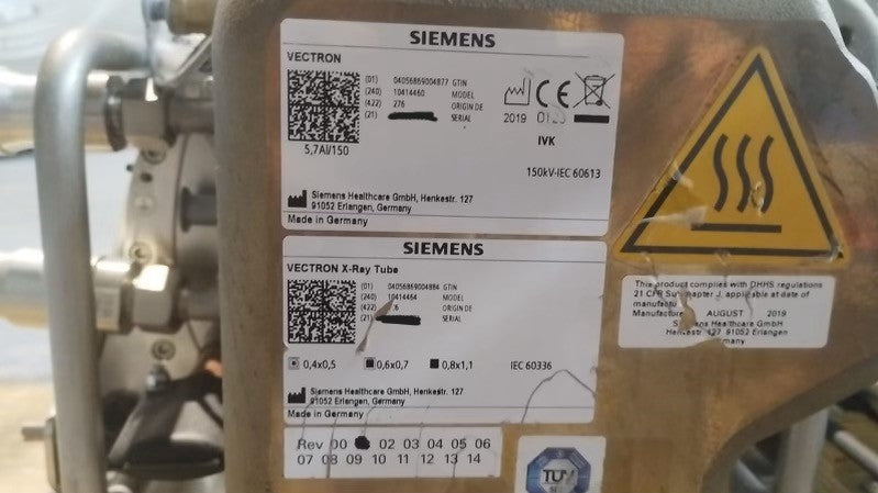SIEMENS VECTRON CT TUBE | 10414460 | NEW "0" SCAN SECONDS