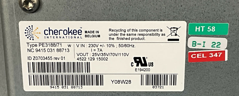 POWER SUPPLY (452212915002/PE3188/71) PHILIPS/CHEROKEE