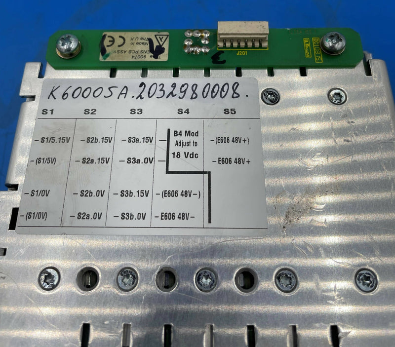 AC/DC VEGA 650 POWER SUPPLY (K60005A/K60005B/03084001/3084001) SIEMENS