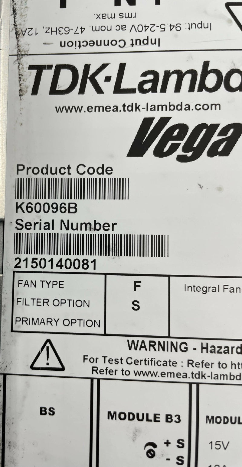 AC/DC VEGA650 POWER SUPPLY (K60096B/7755114/07755114) SIEMENS