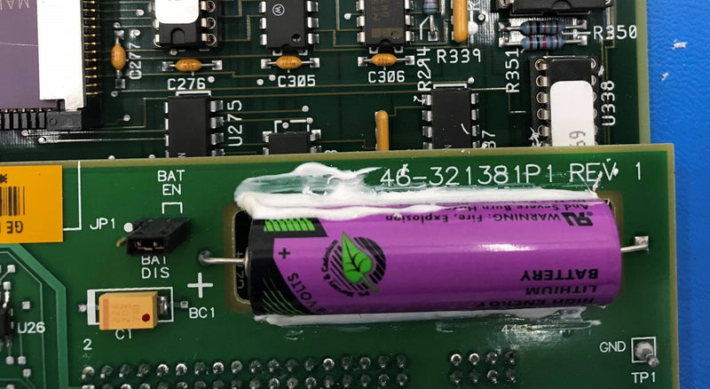 ASC ECM CPU Board W/ Flash AUX Memory PCB (46-226936 G6-A/46-321381P1 Rev1) GE