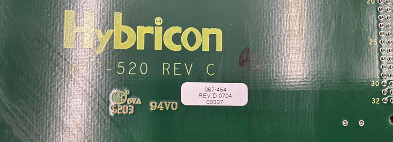 BACKPLANE BOARD (067-454 REV D/042-520 REV C) PHILIPS/HYBRICON