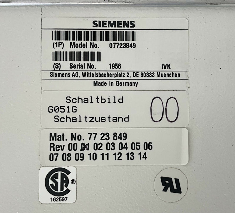 Catapult Bucky DIG 16# (07723849/7723849) SIEMENS