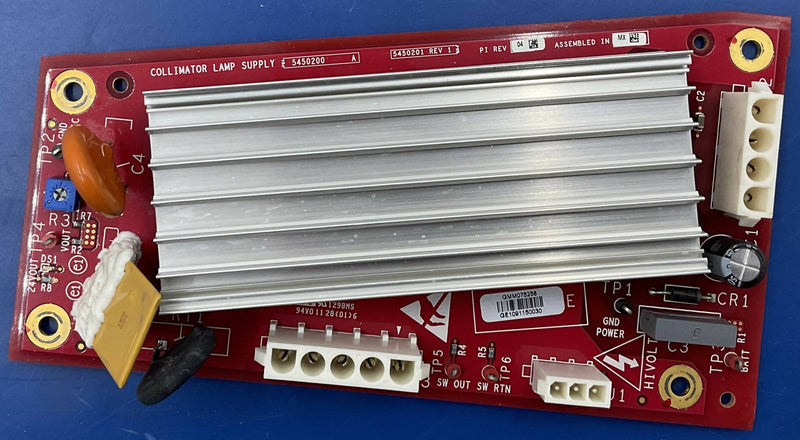COLLIMATOR LAMP SUPPLY (5450200 A/5450201 REV 1) GE