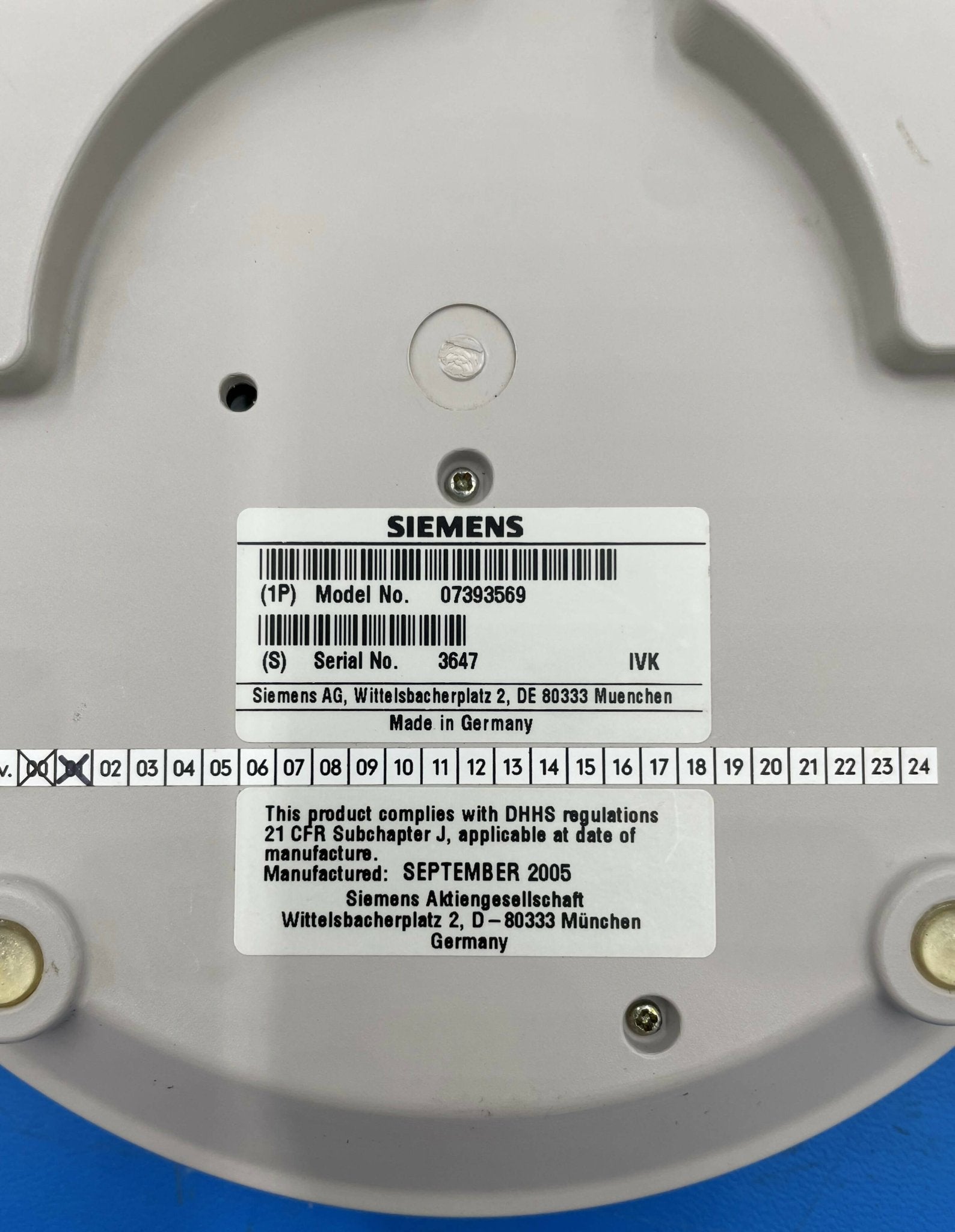 CONTROL BOX P30 (07393569/7393569) SIEMENS — Shop Med Parts