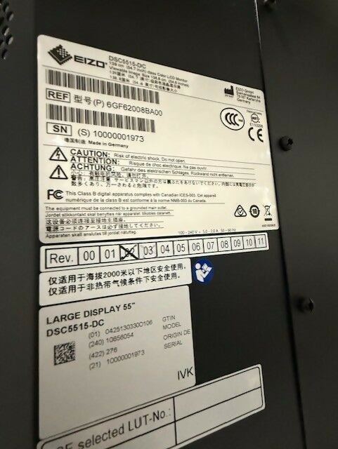 10656054 EZIO Large Display 55" - CATH Lab Monitor