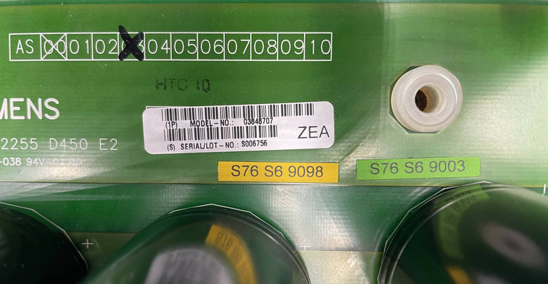 DC POWER STAT D450 PCB (3848707/03848707) SIEMENS