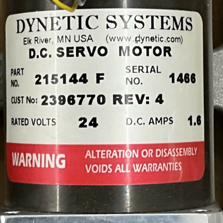 D.C. SERVO MOTOR ASSEMBLY (2396770 REV.4/215144/2394016-2) GE