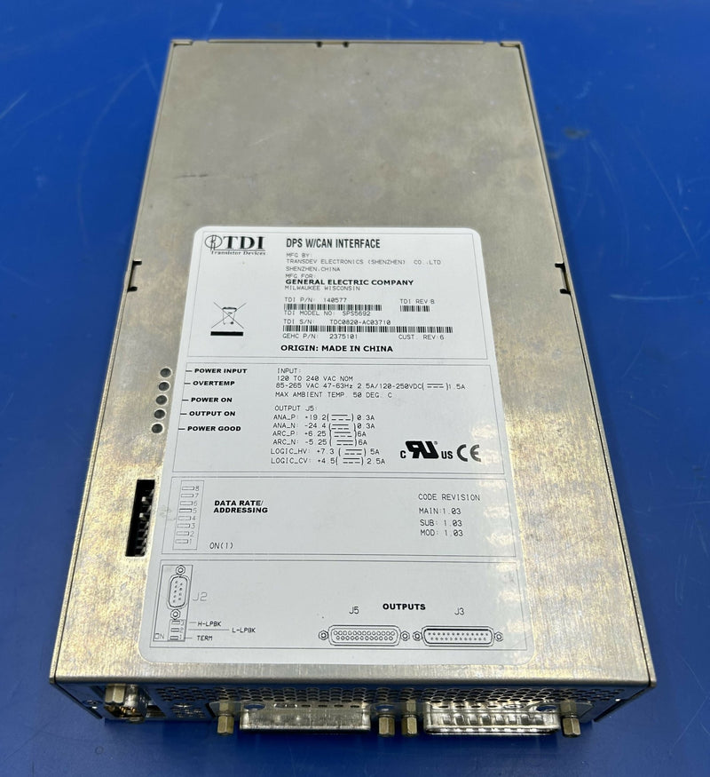 DETECTOR POWER SUPPLY NEW (2375101/SPS5692) GE