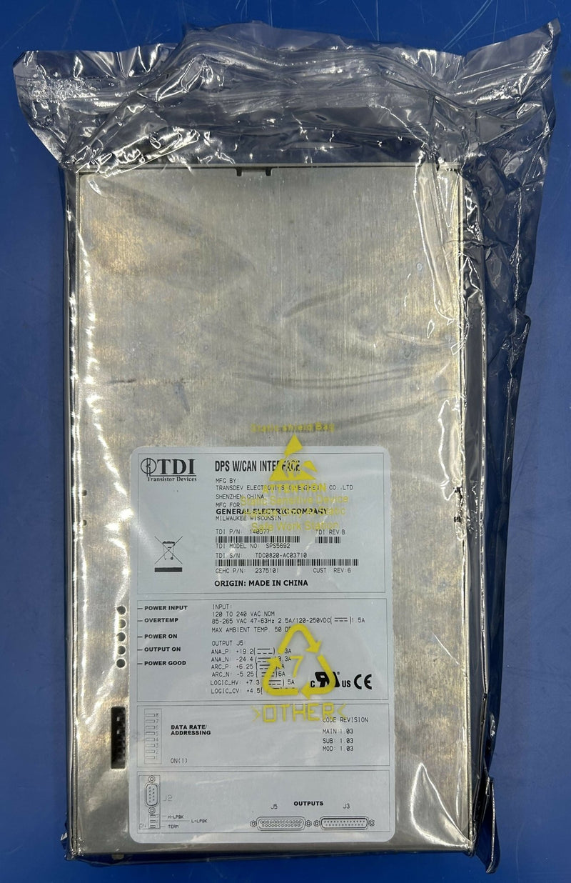 DETECTOR POWER SUPPLY NEW (2375101/SPS5692) GE