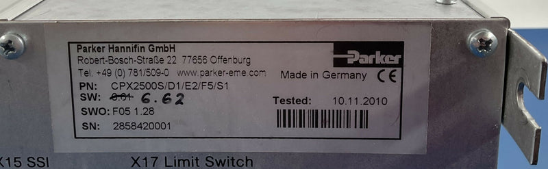 DIGITAL SERVO CONTROLLER (04810235/COMPAX2500D1/E2/F5/S1) PARKER/COMPAX