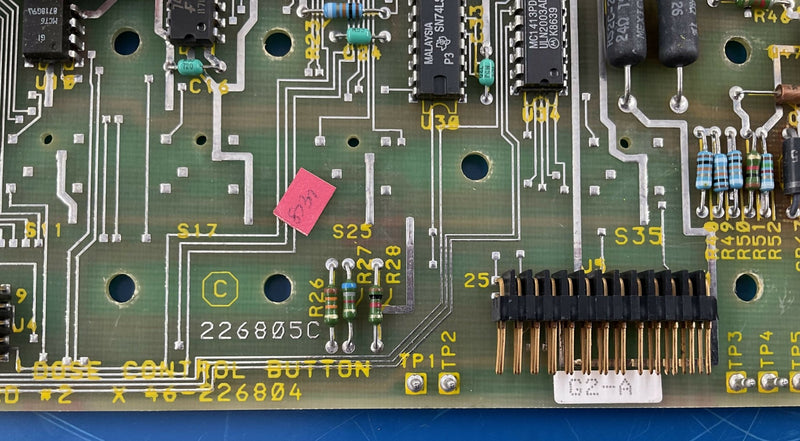 DOSE CONTROL BUTTON BOARD (46-226804G2-A) GE