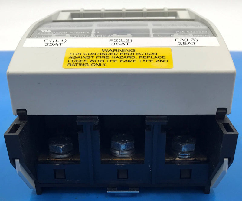 Fuse Holder W/ Fuses (3X1012-0NP40-2AA1/3NA3 814 x3) Siemens
