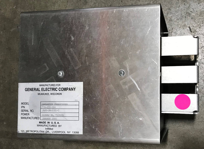Infimed Isolation Transformer (735-272-G14) GE