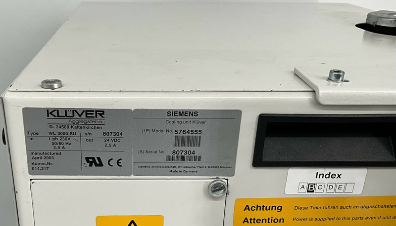 KLUVER COOLING UNIT (5764555/05764555) SIEMENS