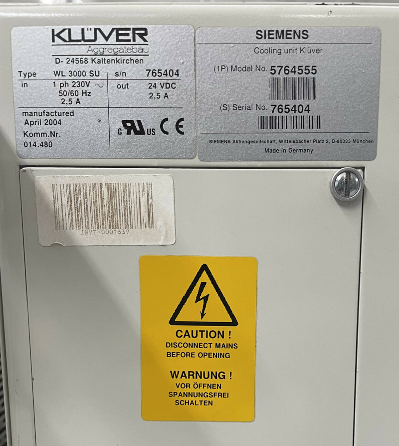 KLUVER COOLING UNIT (5764555/05764555) SIEMENS