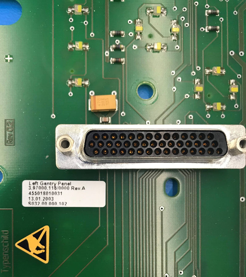 Left Gantry Panel PCB only (455018010031/4550 180 10031) Philips CT Brilliance