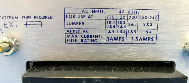 Linear Power Supply (HE5-18/OVP) GE Advantx