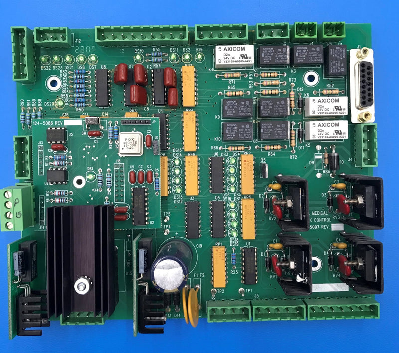 Lock Control Board (124-5097 Rev 3) Del Medical