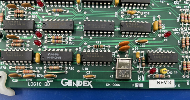 LOGIC BOARD (124-0096 G1 VER 8) GENDEX/DEL MEDICAL