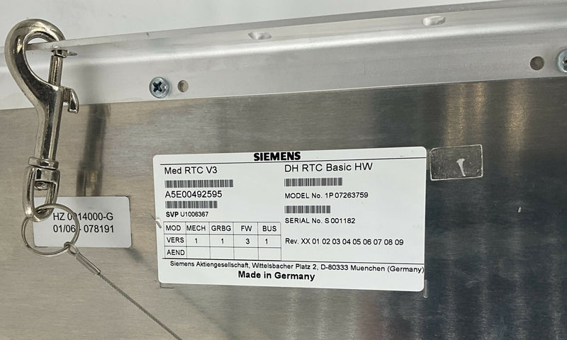 MED RTC V3/DH RTC BASIC HW (07263759/07263742/04775925) SIEMENS