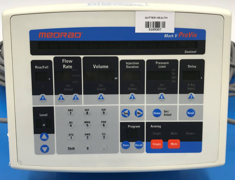 Medrad Mark V Control Console W/ Com. Cable (Medrad Mark V Model# RD) Provis