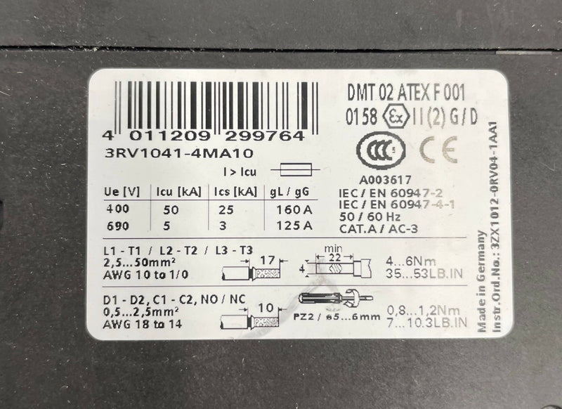 Motor Overload SWT (10161678/3RV1041-41JA10/4MA10) SIEMENS