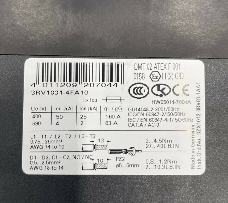 Motor Overload SWT (3RV1031-4FA10/10161683) SIEMENS