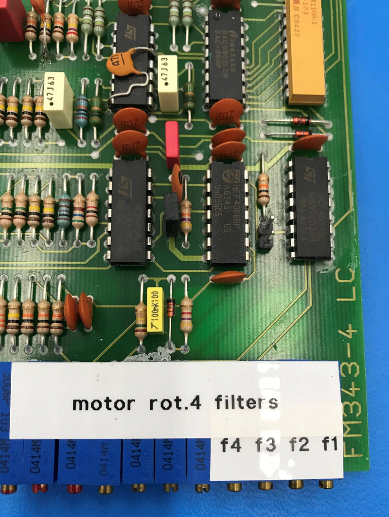 Motor rot.4 Filter Board (FM343-4 LC) Picker