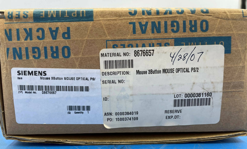 MOUSE 3 BUTTON OPTICAL PS/2 (08676657/8676657) SIEMENS