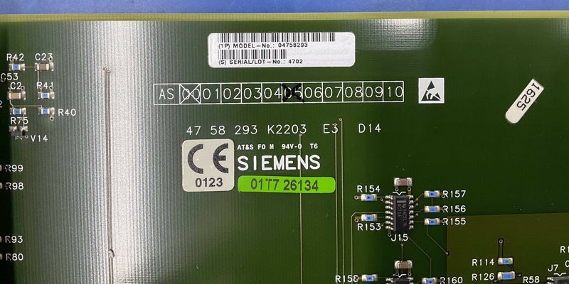 MRI D14/D16 IOP PCB ( 04758293/04753021) Siemens Magnetom
