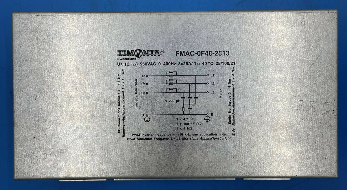 NOISE FILTER Z302 (03086824/FMAC-0F40-2513) Siemens — Shop Med Parts