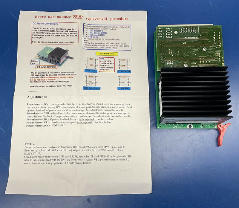 TILTING STAND MOTOR BOARD (5118657) GE