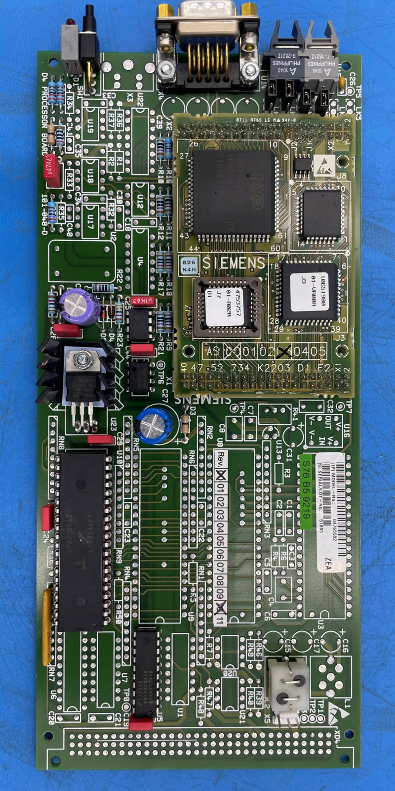PC ASS'Y COOLER PROCESSOR RCA SPACE W/D4 (04763582/4762582) SIEMENS
