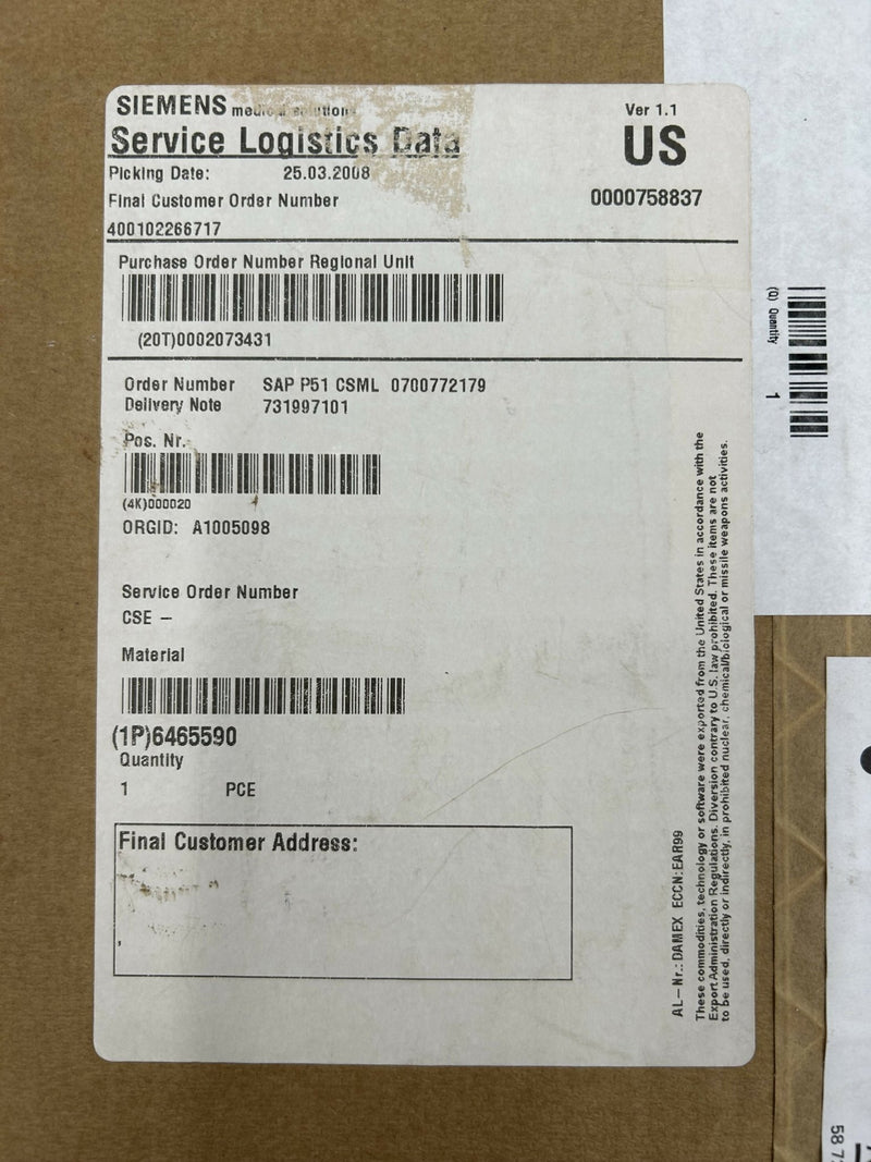 POTENTIOMETER (06465590/6465590) SIEMENS