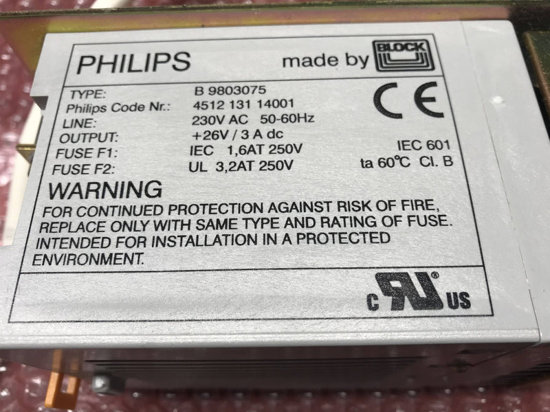 Power Supply 26VDC (4512 131 14001)Philips Easy Diagnost
