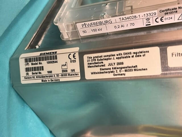 Siemens Artiz Zee Collimator