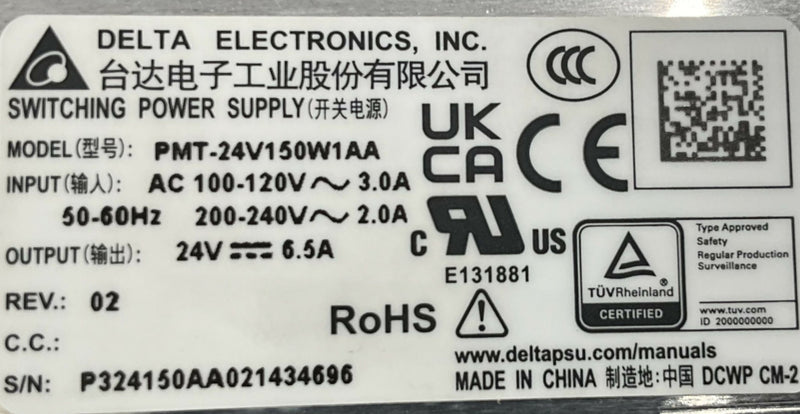 SILHOUETTE-FC SWITCHING POWER SUPPLY (2259298-18/PMT-24V150) GE/DELTA