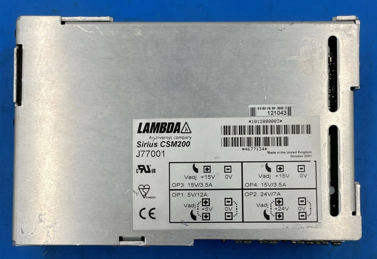 Power Module Syrius Redbaie Sirius CSM200 Power Supply Lambda (4677134/J77001) Siemens — Shop Med Parts