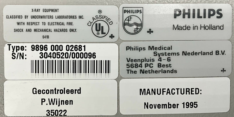 TSO IMAGING CARDIAC MONO CONSOLE (9896 000 02681) PHILIPS