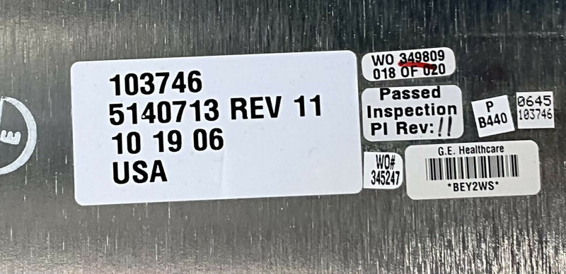 TUBE SUSPENSION LOGIC ASM (5140713 REV 11) GE