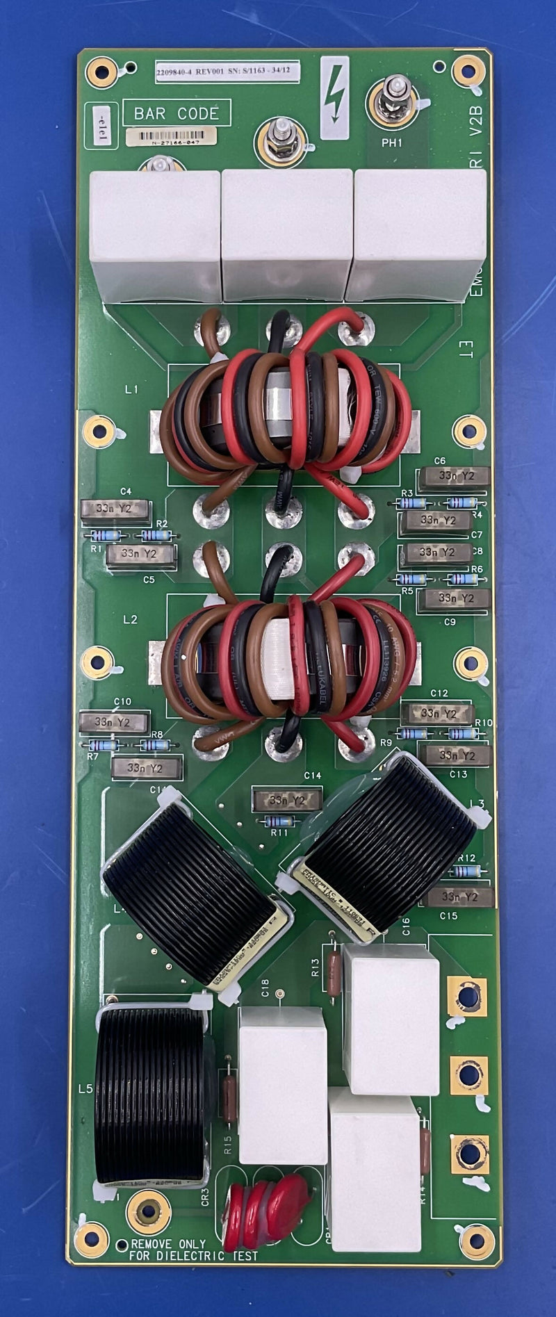 EMC Filter TRI-V2B BOARD (2209840-4 REV-001) GE