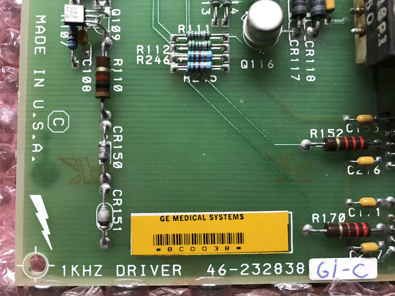 1KHZ Driver Board (46-232838 G1-C)GE AMX 4