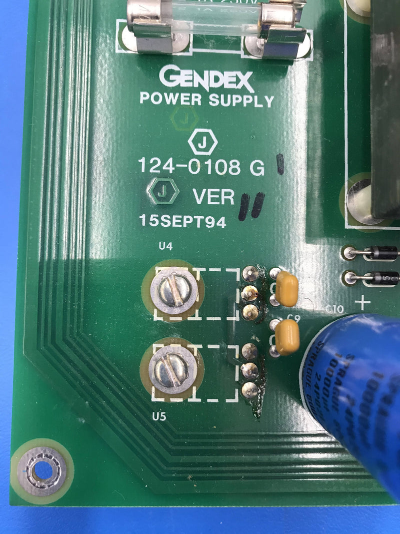 Power Supply PCB (124-0108 G1 Ver 11)Gendex