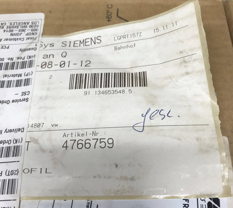 NEW Rubber Seal (04766759)Siemens CT