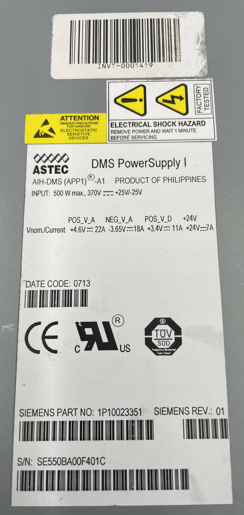 DMS Power Supply (10023351) SIEMENS