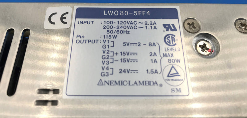 Power Supply ( LWQ80-5FF4 ) GE/NemicLambda