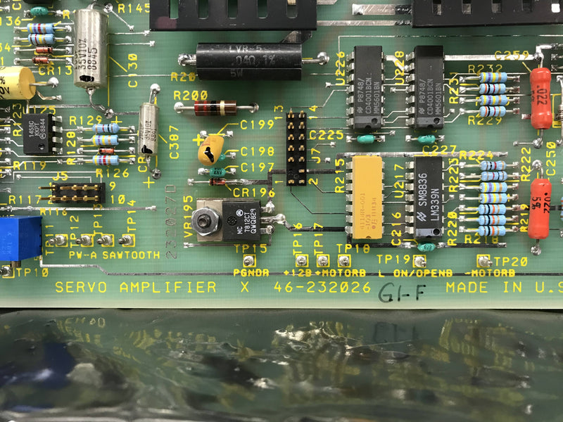 Servo Amplifier Board (46-232026 G1-F)GE Advantx
