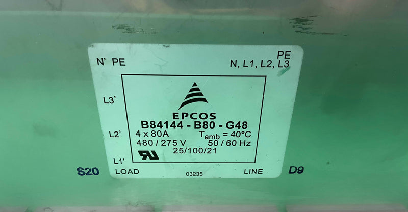EMI LINE FILTER EPCOS (B84144-B80-G48) SIEMENS