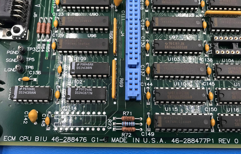 ECM CPU BIU Board (46-288476G1-J/46-288477 P1 Rev 0)GE Advantx